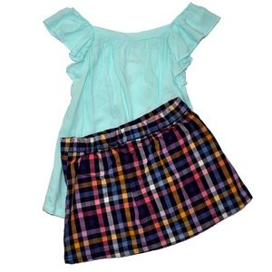 Toughskins Girls Blouse & Skirt